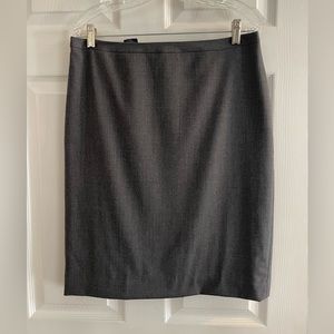 Brooks Brothers gray wool pencil skirt